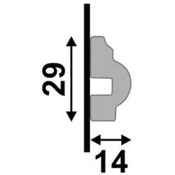 Leader 2.4m White Gloss Wrapped Chair Rail Moulding (120115) -Best Board Store 2 4m white gloss wrapped chair rail moulding 120115 p120115 243518 image