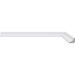 Leader 2.4m White Gloss Wrapped Half Round Moulding Moulding (120116)