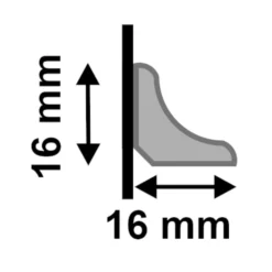 Leader 2.4m White Gloss Wrapped Half Round Moulding Moulding (120116) -Best Board Store 2 4m white gloss wrapped half round moulding moulding 120116 p120116 243238 image