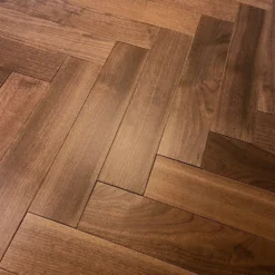Liberty Floors American Black Walnut - Herringbone Parquet 14mm Engineered Real Wood Flooring (219505) -Best Board Store american black walnut herringbone parquet 14mm engineered real wood flooring 219505 p85876 196395 image