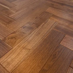 Liberty Floors American Black Walnut - Herringbone Parquet 14mm Engineered Real Wood Flooring (219505) -Best Board Store american black walnut herringbone parquet 14mm engineered real wood flooring 219505 p85876 196396 image