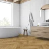 Liberty Floors Caramel Oak - Manor Herringbone Parquet 14mm Engineered Real Wood Flooring (249869)