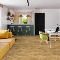 Liberty Floors Caramel Oak - Manor Herringbone Parquet 14mm Engineered Real Wood Flooring (249869) -Best Board Store caramel oak manor herringbone parquet 14mm engineered real wood flooring 249869 p108536 242856 image