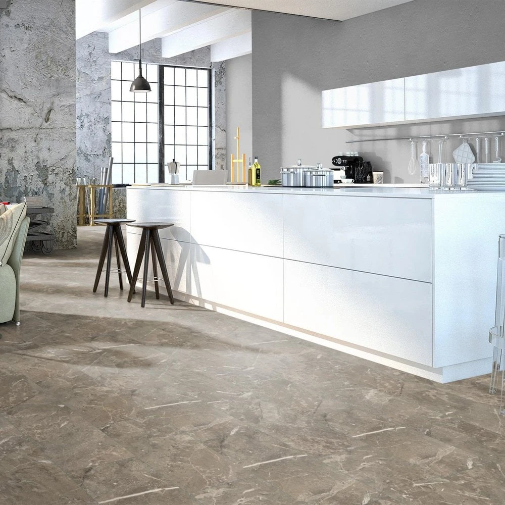 Liberty Floors Grey Marble - Universo 8mm Laminate Flooring (263473) 1 Liberty Floors Grey Marble - Universo 8mm Laminate Flooring (263473)