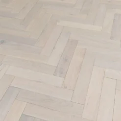 Liberty Floors Ivory White Oak - Herringbone Parquet 14mm Engineered Real Wood Flooring (219387) -Best Board Store ivory white oak herringbone parquet 14mm engineered real wood flooring 219387 p85835 201397 image