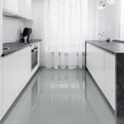 Liberty Floors Light Grey - Lustre Flawless 8mm High Gloss Laminate Flooring (183656)