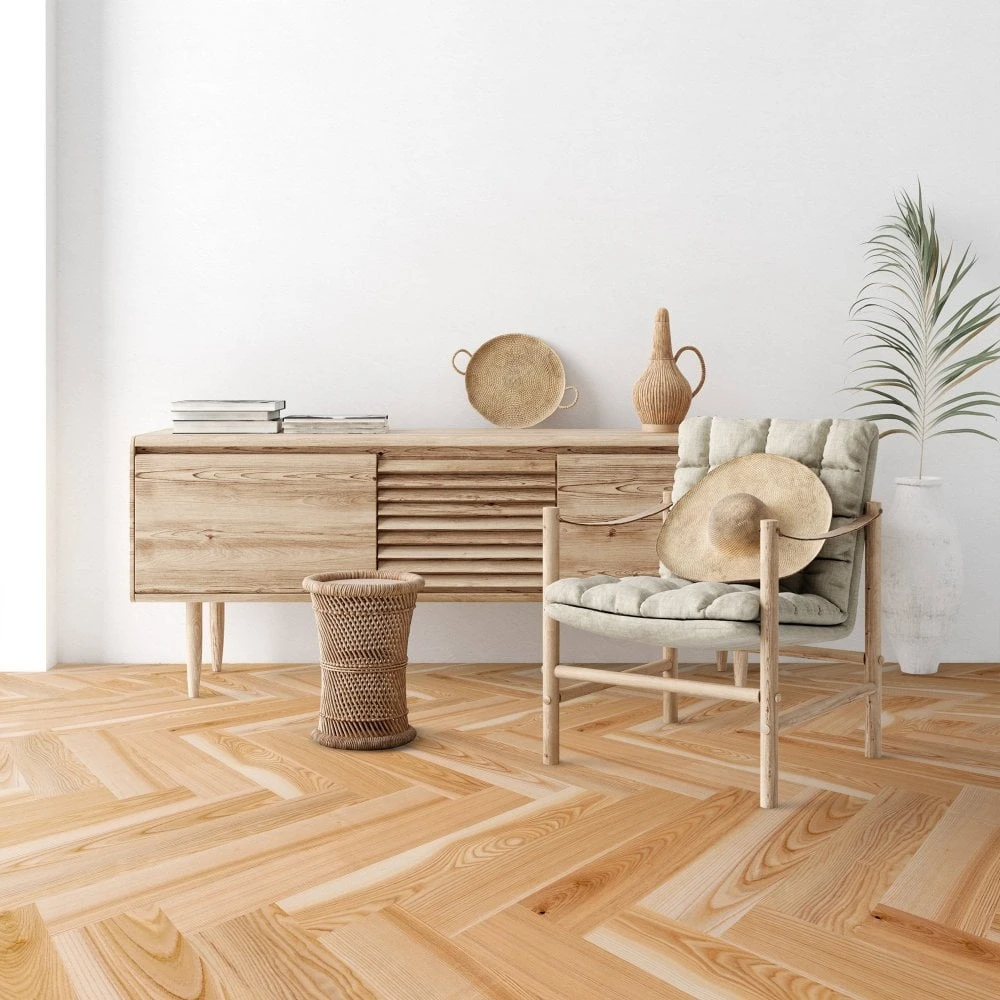 Liberty Floors Natural Ash - Manor Herringbone Parquet 14mm Engineered Real Wood Flooring (284295) 1 Liberty Floors Natural Ash - Manor Herringbone Parquet 14mm Engineered Real Wood Flooring (284295)