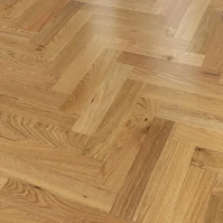 Liberty Floors Natural Oak - Herringbone Parquet 14mm Engineered Real Wood Flooring (219384) -Best Board Store natural oak herringbone parquet 14mm engineered real wood flooring 219384 p85832 201389 image