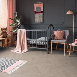 Liberty Floors Pebble Grey Oak - Herringbone Parquet 14mm Engineered Real Wood Flooring (219386) -Best Board Store pebble grey oak herringbone parquet 14mm engineered real wood flooring 219386 p85834 207318 image