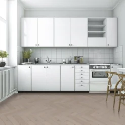 Liberty Floors Pebble Grey Oak - Herringbone Parquet 14mm Engineered Real Wood Flooring (219386) -Best Board Store pebble grey oak herringbone parquet 14mm engineered real wood flooring 219386 p85834 242848 image