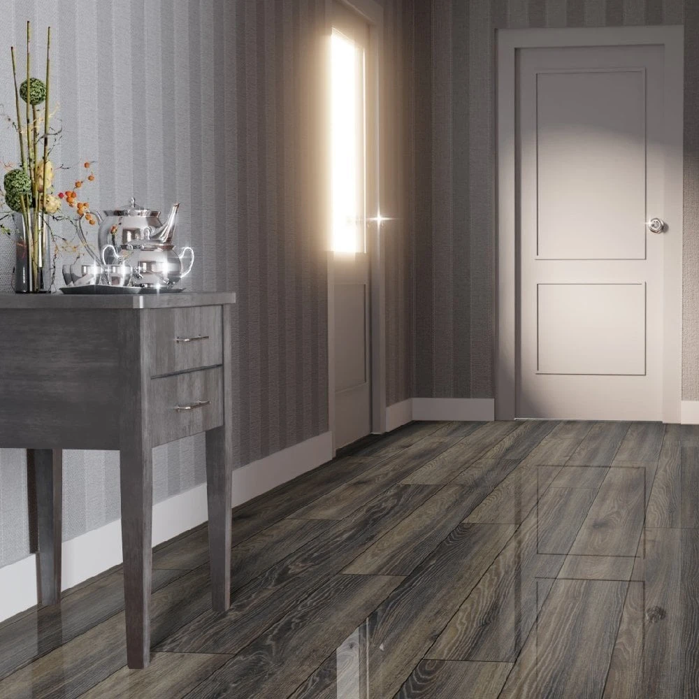 Liberty Floors Ravine Oak - Lustre 8mm High Gloss Laminate Flooring (217790) 6 Liberty Floors Ravine Oak - Lustre 8mm High Gloss Laminate Flooring (217790) - Image 6
