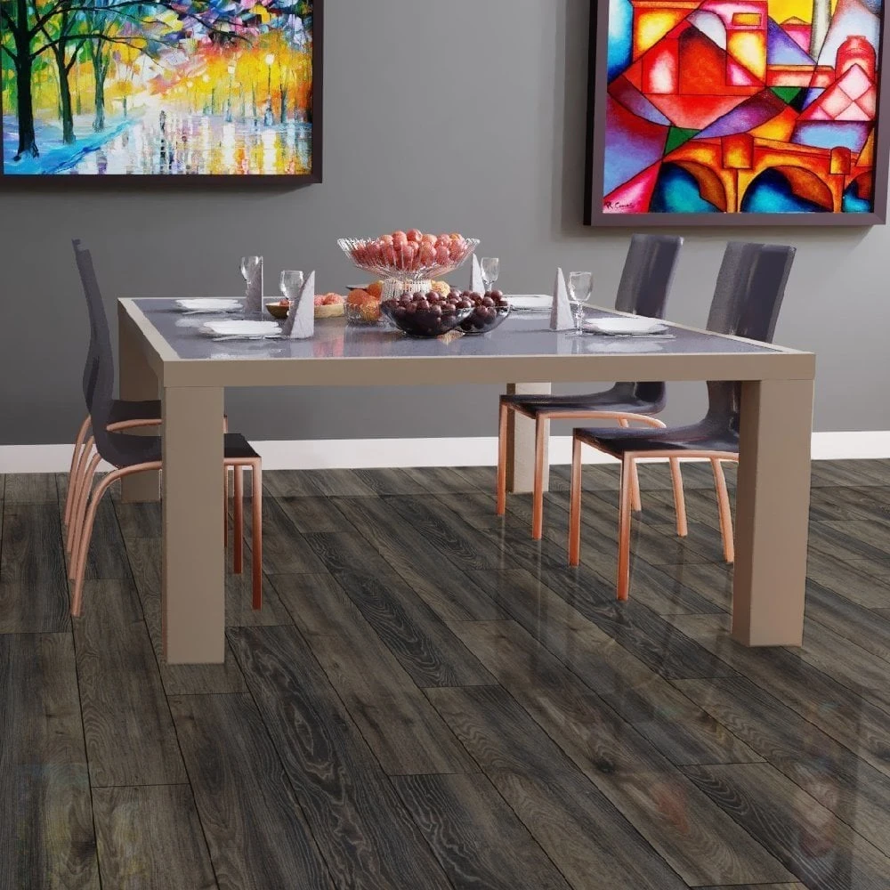 Liberty Floors Ravine Oak - Lustre 8mm High Gloss Laminate Flooring (217790) 7 Liberty Floors Ravine Oak - Lustre 8mm High Gloss Laminate Flooring (217790) - Image 7