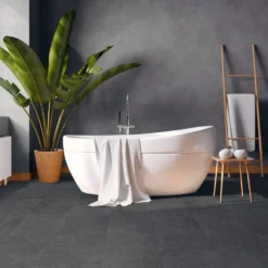 Liberty Floors Slate Black Stone - Premium Plus 6mm Rigid Core Vinyl Flooring (221002) -Best Board Store slate black stone premium plus 6mm rigid core vinyl flooring 221002 p87274 202701 image