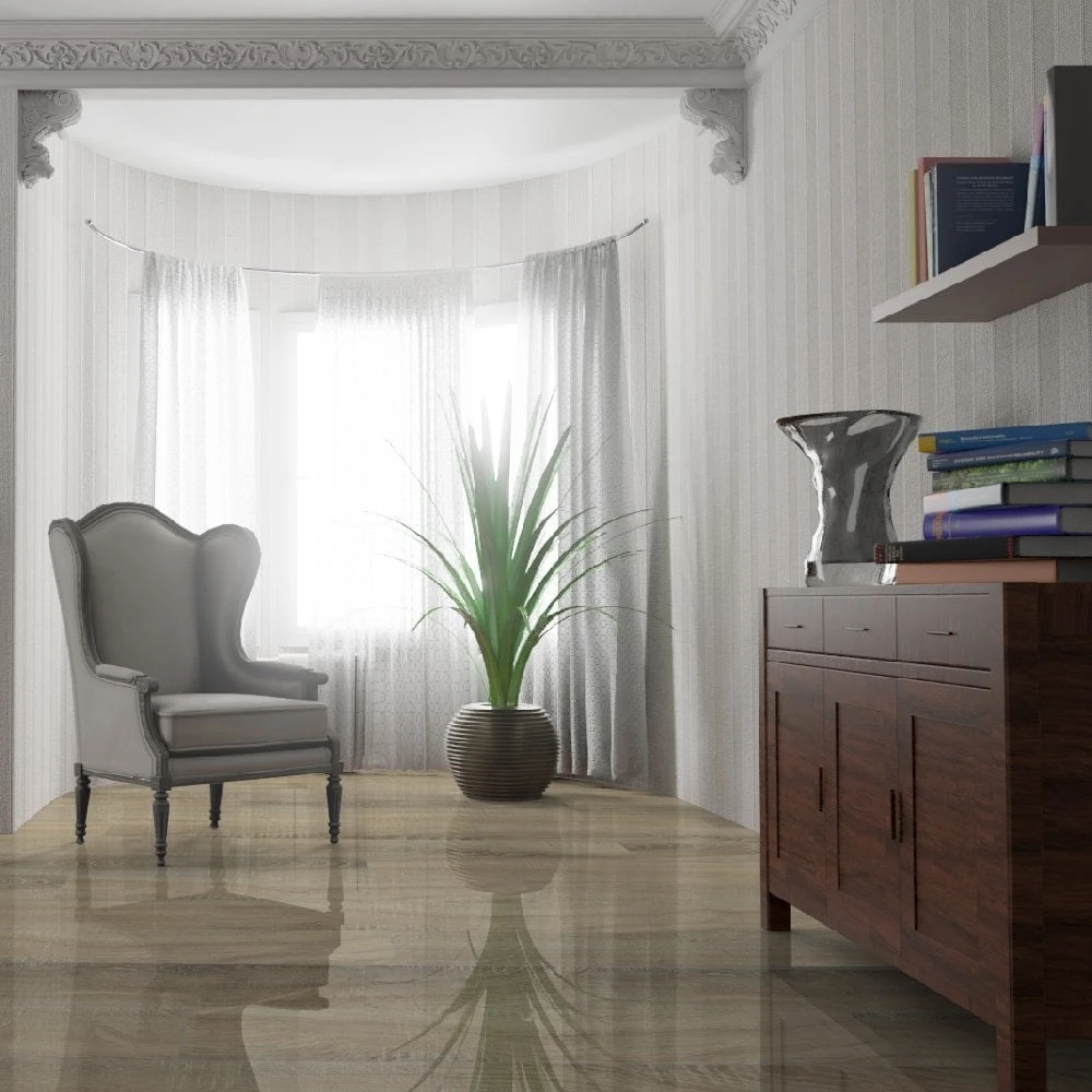 Liberty Floors Sonoma Oak - Lustre 8mm High Gloss Laminate Flooring (217793) 3 Liberty Floors Sonoma Oak - Lustre 8mm High Gloss Laminate Flooring (217793) - Image 3