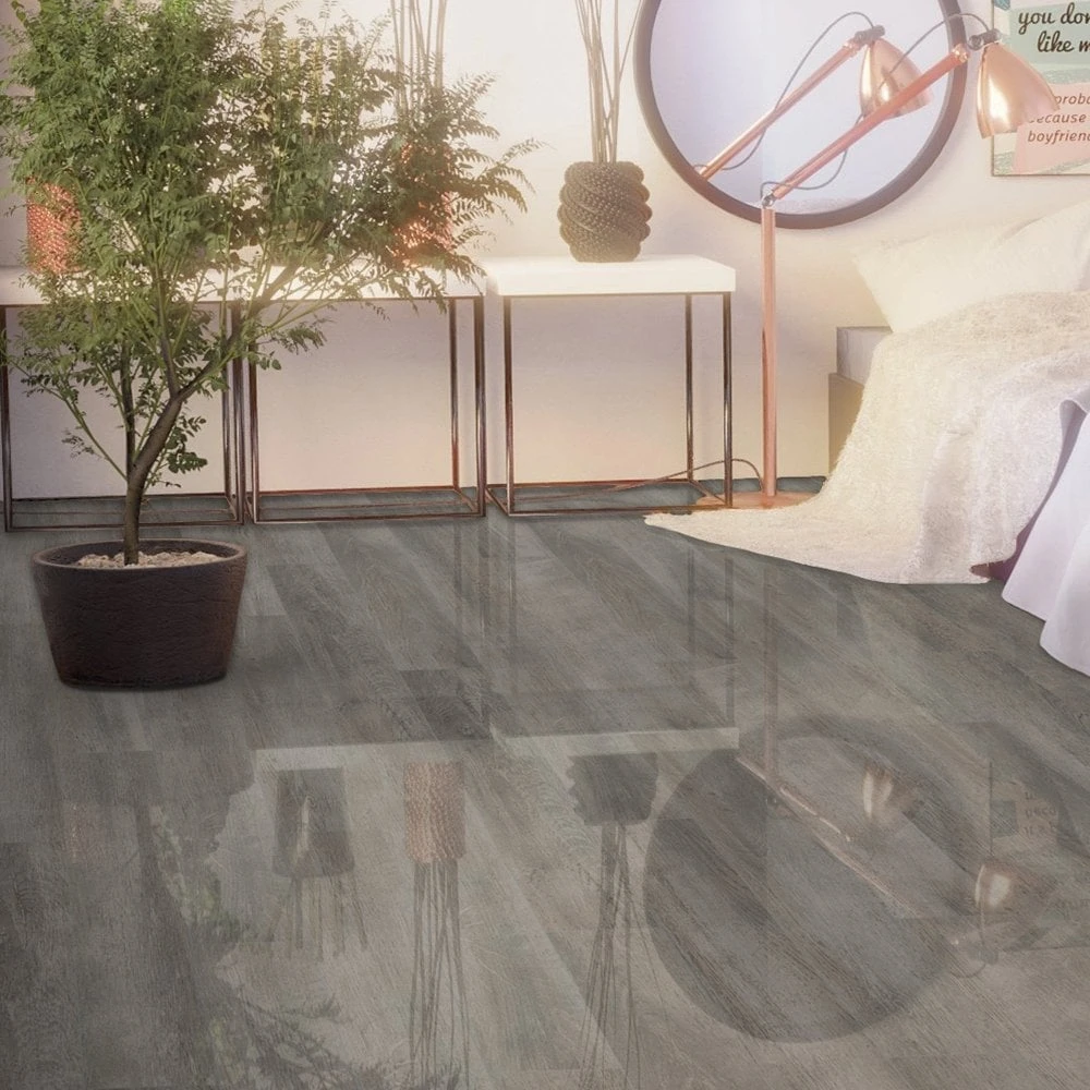 Liberty Floors Stave Oak - Lustre 8mm High Gloss Laminate Flooring (217789) 1 Liberty Floors Stave Oak - Lustre 8mm High Gloss Laminate Flooring (217789)