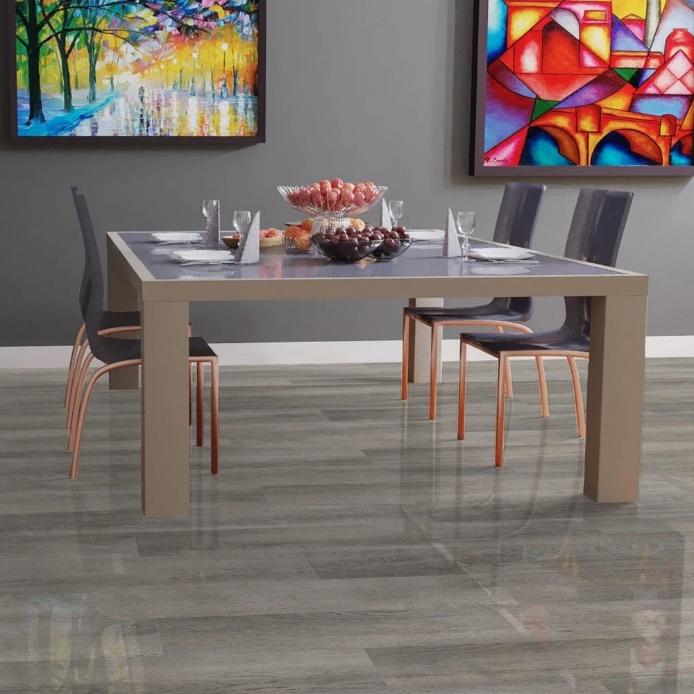 Liberty Floors Stave Oak - Lustre 8mm High Gloss Laminate Flooring (217789) 3 Liberty Floors Stave Oak - Lustre 8mm High Gloss Laminate Flooring (217789) - Image 3