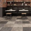 FAUS Stone Oxide - Industry Tile 8mm Laminate Flooring (217069)