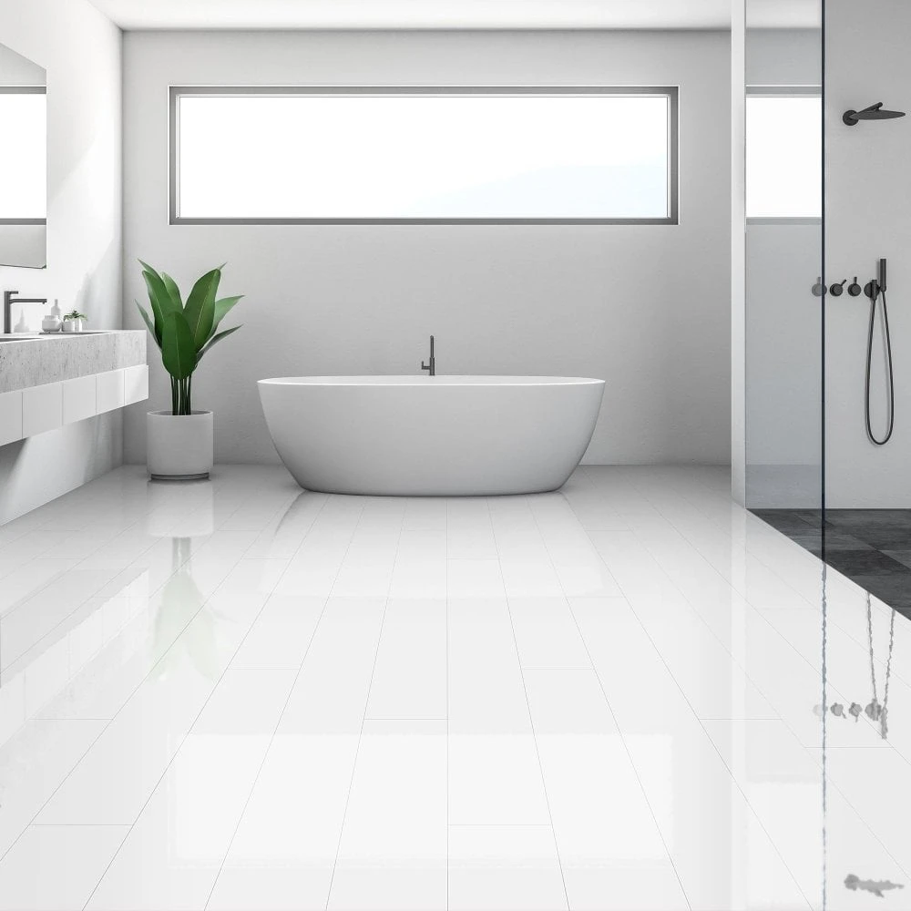 Liberty Floors White - Lustre SPC 6mm Rigid Core Vinyl Flooring (250941) 4 Liberty Floors White - Lustre SPC 6mm Rigid Core Vinyl Flooring (250941) - Image 4