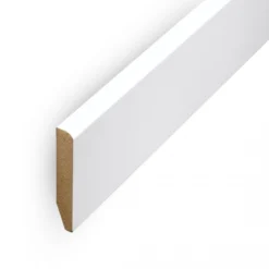Leader White Pencil Round Laminate Skirting Board (2.4m)