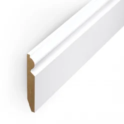 Leader White Torus Laminate Skirting Board (2.4m) -Best Board Store white torus laminate skirting board 2 4m p84888 191788 image