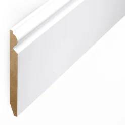 Leader White Torus Laminate Skirting Board (2.4m) -Best Board Store white torus laminate skirting board 2 4m p84888 191789 image